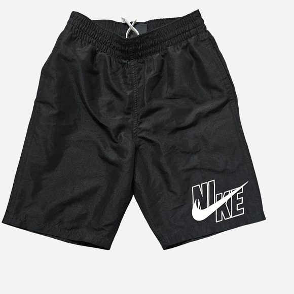 Nike Kids Black Shorts with Logo - Picture 1 of 8
